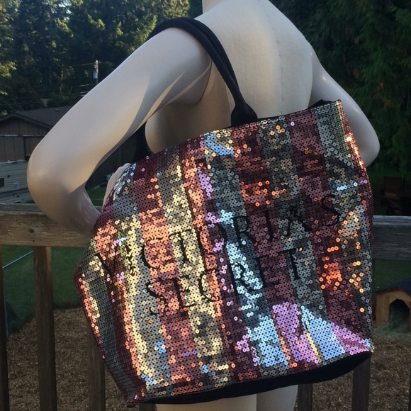 VS flashy large sequin tote bag - Picture 5 of 5